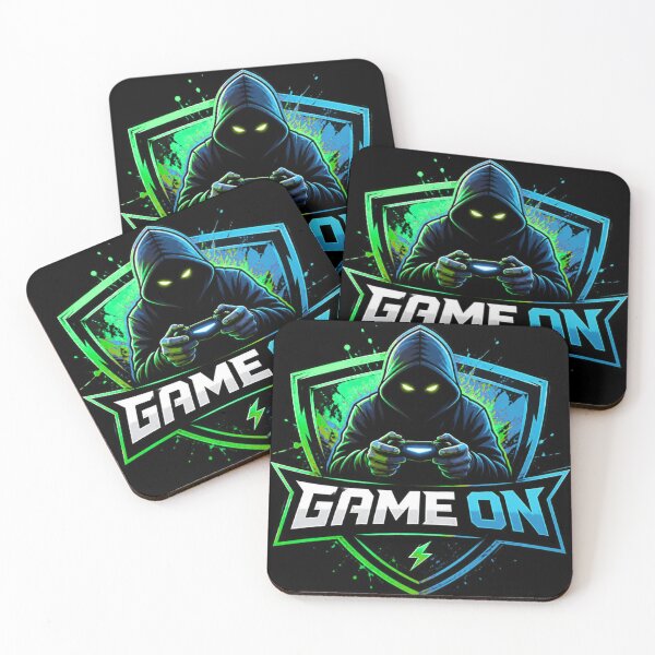 Item preview, Game On Hooded Gamer Esports Shield Logo designed and sold by AgnesB77.