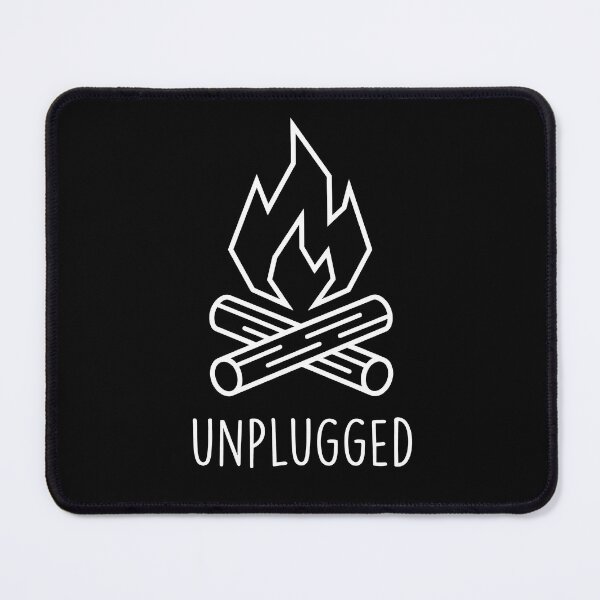 Item preview, Unplugged Bonfire Minimalist Camp Graphic designed and sold by PrimePrintLab.