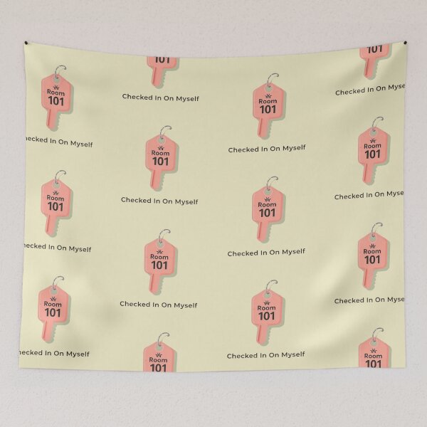 Item preview, Checked In On Myself: Retro Motel Key Tag Art designed and sold by artlife4.
