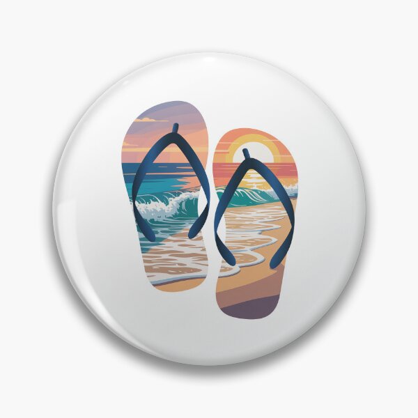 Item preview, Flip Flops with Beach Sunset designed and sold by jkrphoto.