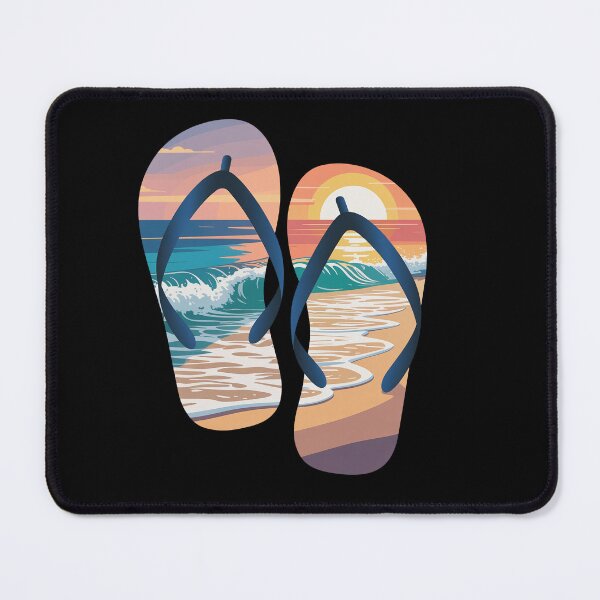 Item preview, Flip Flops with Beach Sunset designed and sold by jkrphoto.