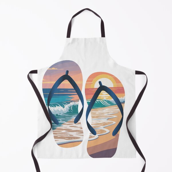 Item preview, Flip Flops with Beach Sunset designed and sold by jkrphoto.