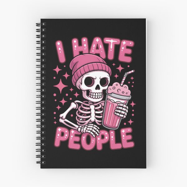 Item preview, I Hate People Spooky Snarky Skeleton Iced Coffee Halloween designed and sold by SapfireStuArt.
