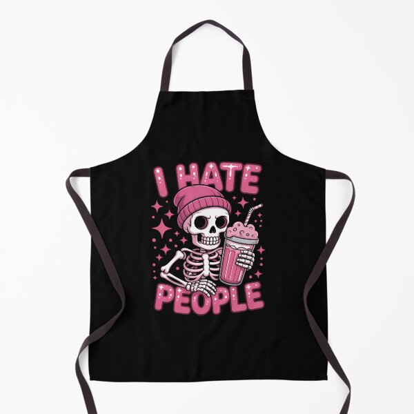 Item preview, I Hate People Spooky Snarky Skeleton Iced Coffee Halloween designed and sold by SapfireStuArt.