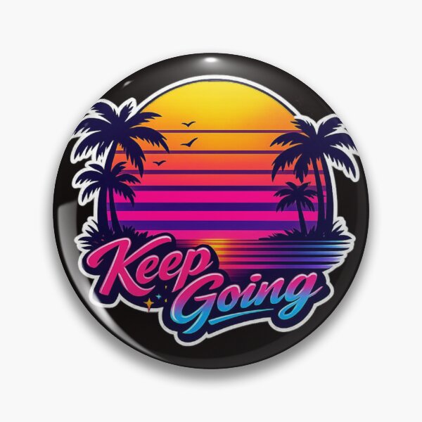 Item preview, sunset retro vibs positive mindset urban colture keep going designed and sold by RetroDistrict87.
