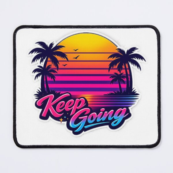 Item preview, sunset retro vibs positive mindset urban colture keep going designed and sold by RetroDistrict87.