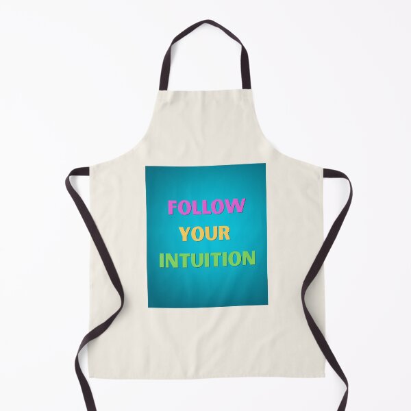 Item preview, Follow Your Intuition – Colorful Motivational Typography on Turquoise Background designed and sold by icreativestudio.