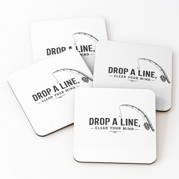 Item preview, Drop a Line, Clear Your Mind – Minimalist Fishing Design designed and sold by Digal92.