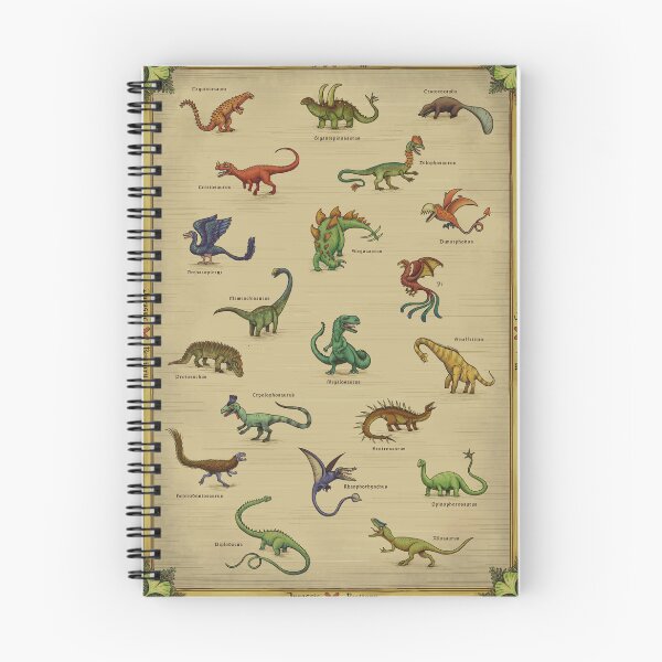 Item preview, Jurassic Period Bestiary (vintage style dinosaurs) designed and sold by Mario Lanzas.