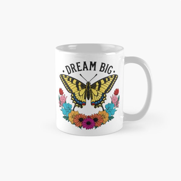 Item preview, Dream Big Swallowtail Butterfly Embroidery Design | Vintage Boho Floral Butterfly Art | Cottagecore Aesthetic designed and sold by ColorSplash123.