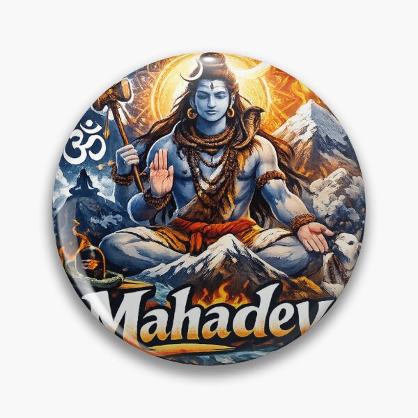 Item preview, Mahadev Shiva Meditation Sticker | Lord Shiva Spiritual Aesthetic | Om Namah Shivaya | Hindu God Sticker | Trishul Art Decal designed and sold by DigiAuraStudio.