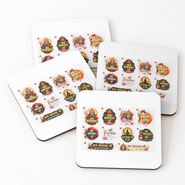 Item preview, Jai Kalka Maa Sticker | Hindu Devi Kalka Maa Design | Spiritual Bhakti Sticker | Indian Devotional Aesthetic | Trishul Lotus Art designed and sold by DigiAuraStudio.