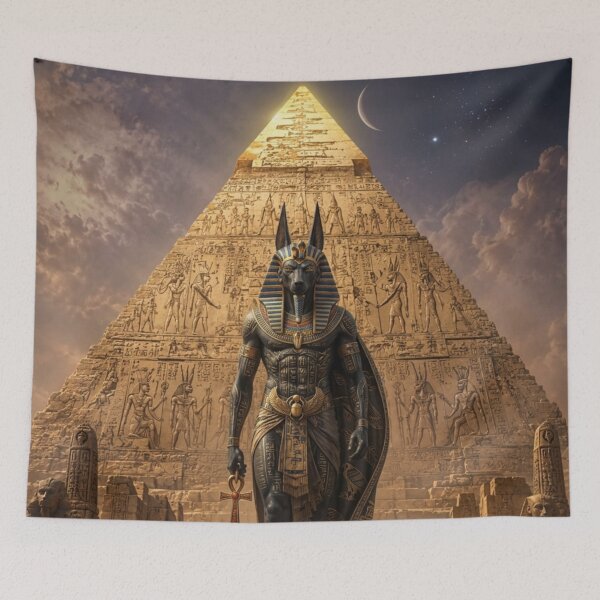 Item preview, Anubis Guardian of the Great Pyramid Ancient Egyptian Masterpiece designed and sold by Queen Cleopatra.