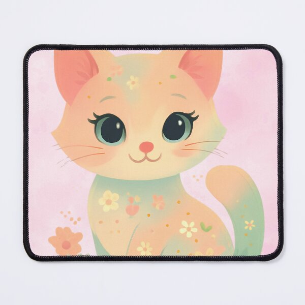 Item preview, Cute Floral Watercolor Kitten designed and sold by OneCklick.