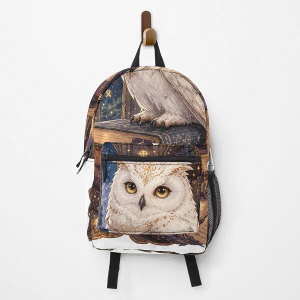 Item preview, A dreamy fantasy scene depicts an elegant white owl  designed and sold by Spoofy Don`t fit in. Stand out.