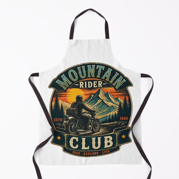 Item preview, Copy of Mountain Rider Club Vintage Motorcycle Adventure T-Shirt Design designed and sold by RelateAndTee.