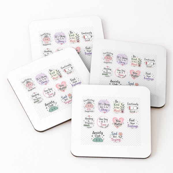 Item preview, Mental Health Sticker Pack | Aesthetic Relatable Quotes Bundle | Self Love & Healing Stickers | Gen Z Trendy Designs designed and sold by DigiAuraStudio.