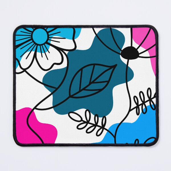 Item preview, Blue And Pink Boho Floral Minimalism designed and sold by Sartoris Art.