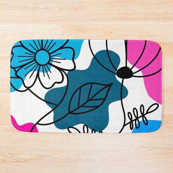 Item preview, Minimalismo floral bohemio azul y rosa designed and sold by Sartoris Art.