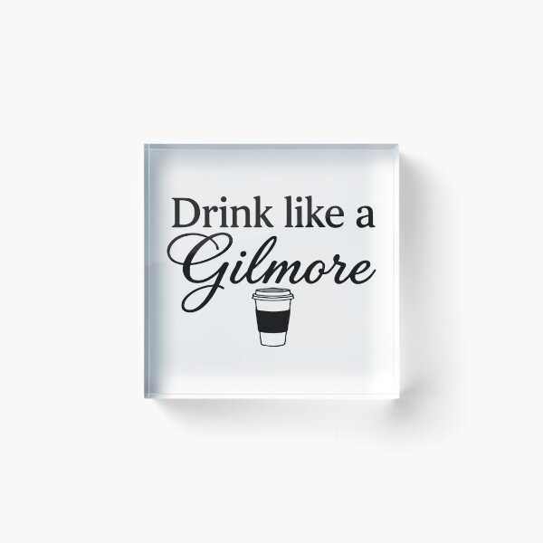 Item preview, Drink Like a Gilmore Funny Coffee Typography designed and sold by FlatInkStudio.