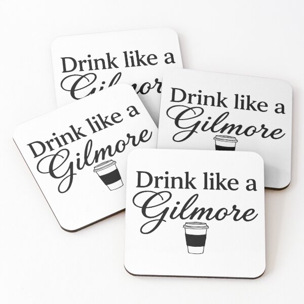 Item preview, Drink Like a Gilmore Funny Coffee Typography designed and sold by FlatInkStudio.