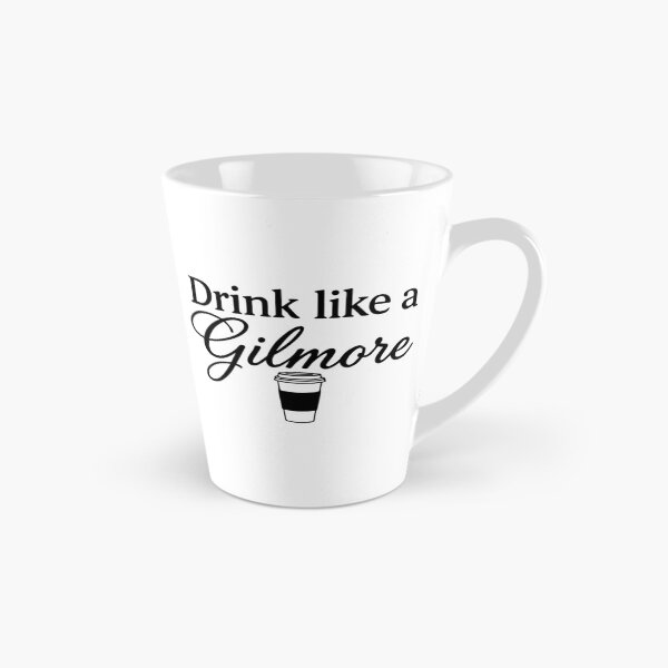 Item preview, Drink Like a Gilmore Funny Coffee Typography designed and sold by FlatInkStudio.