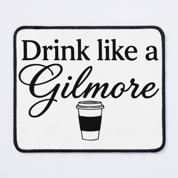 Item preview, Drink Like a Gilmore Funny Coffee Typography designed and sold by FlatInkStudio.