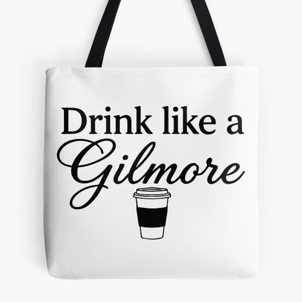 Item preview, Drink Like a Gilmore Funny Coffee Typography designed and sold by FlatInkStudio.