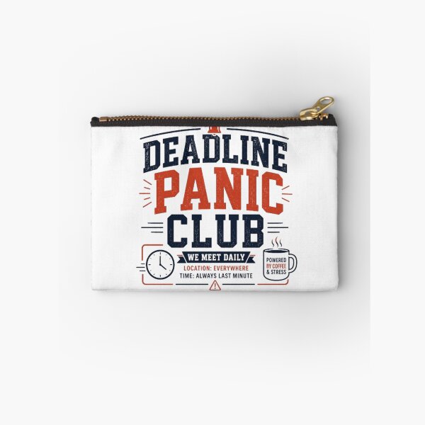 Item preview, Deadline Panic Club Funny Office Humor Design designed and sold by Eng-Art.
