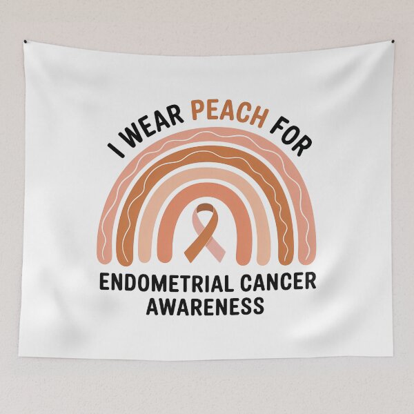 Item preview, I WEAR PEACH FOR Endometrial Cancer Awareness Bundle Peach Ribbon designed and sold by SapfireStuArt.