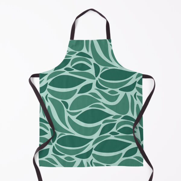 Item preview, Minimalist Green Leaf Wave Pattern Organic Abstract designed and sold by jttrends.