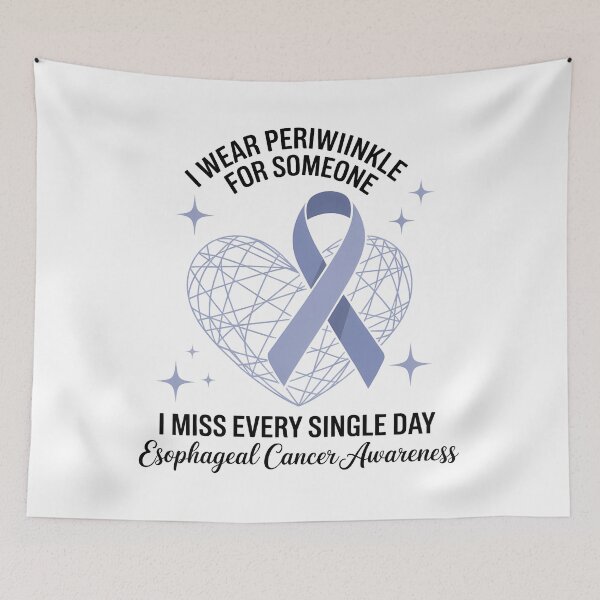 Item preview, I WEAR PERIWINKLE FOR SOMEONE Esophageal Cancer Awareness Periwinkle Ribbon designed and sold by SapfireStuArt.