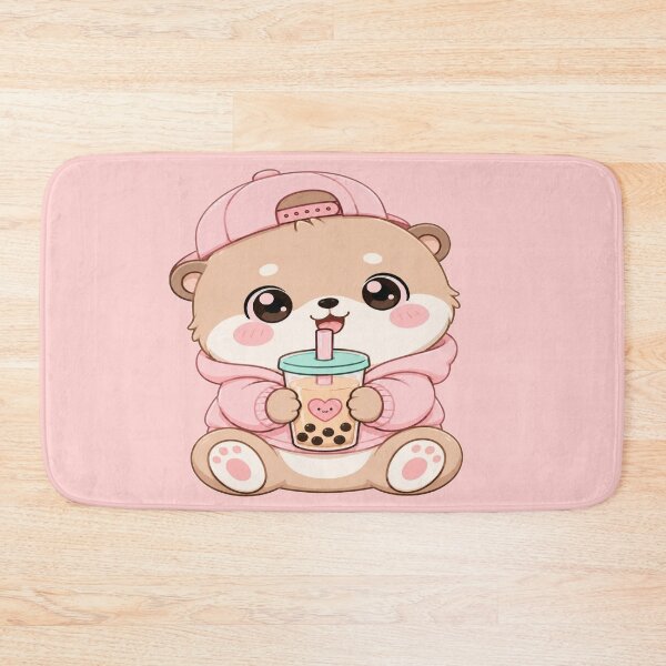Item preview, Cute Bear Drinking Bubble Tea  designed and sold by StickersHul.