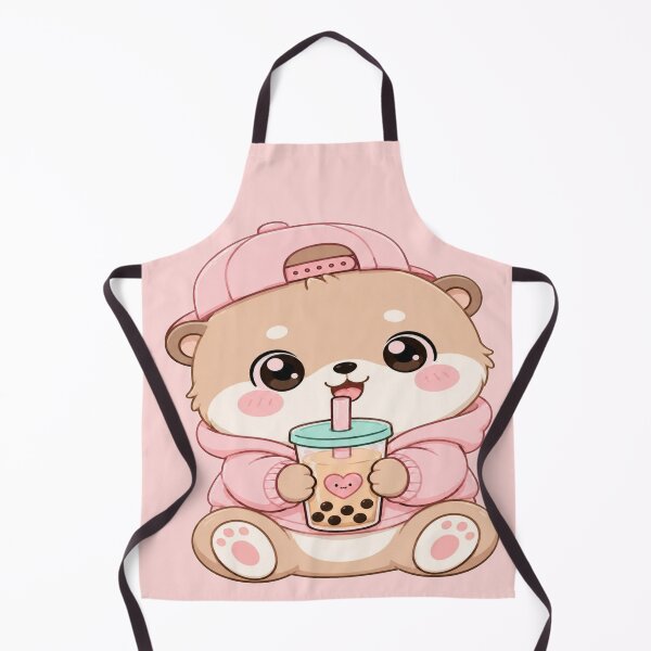 Item preview, Cute Bear Drinking Bubble Tea designed and sold by StickersHul.