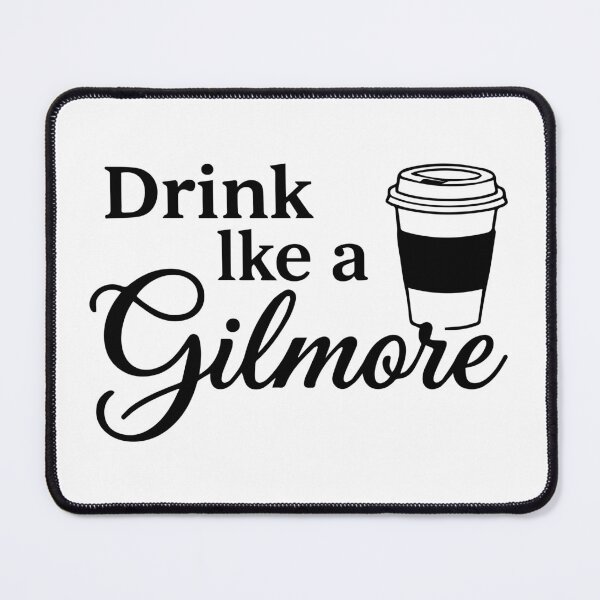 Item preview, Drink Like a Gilmore Funny Coffee Typography designed and sold by FlatInkStudio.