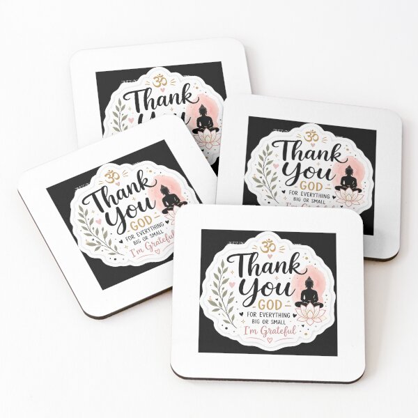 Item preview, Thank You God Sticker | Grateful Heart Spiritual Sticker | Gratitude Quote Aesthetic | Positive Faith Design designed and sold by DigiAuraStudio.