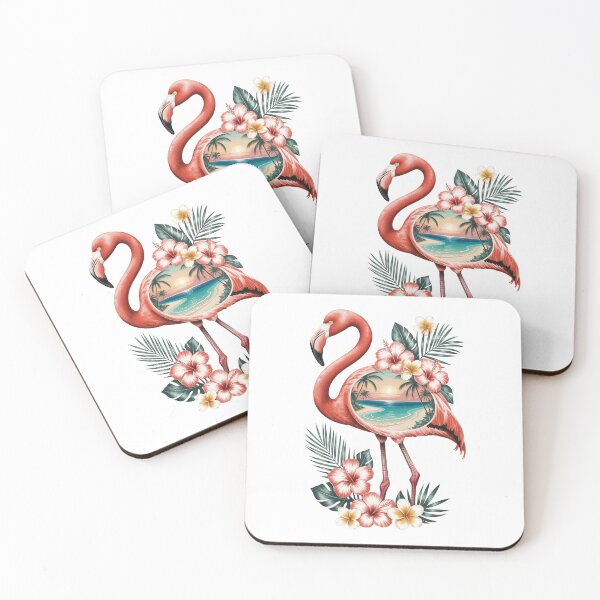 Item preview, Flamingo with Tropical Paradise designed and sold by jkrphoto.
