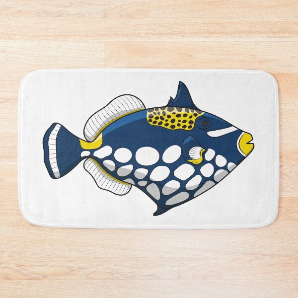 Item preview, Illustration with clown triggerfish fish designed and sold by RizikCat.