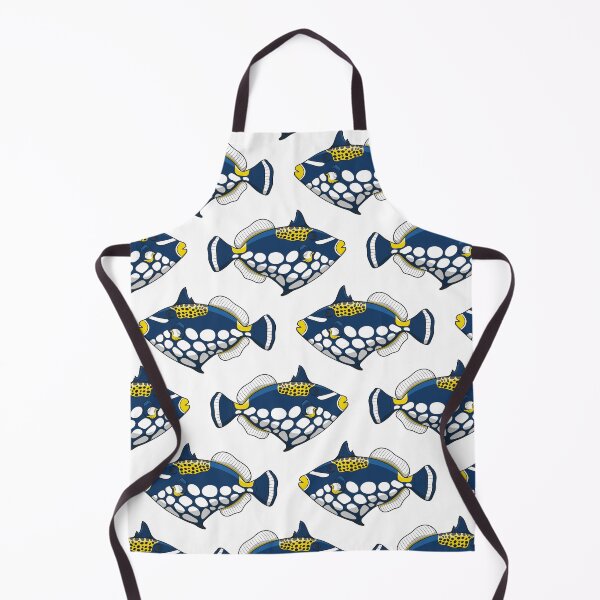 Item preview, Illustration with clown triggerfish fish designed and sold by RizikCat.