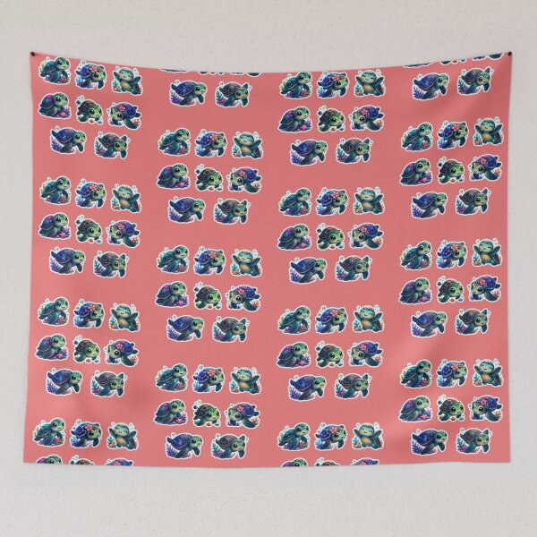 Item preview, Kawaii Sea Turtle Sticker Pack designed and sold by KrishAuraa.