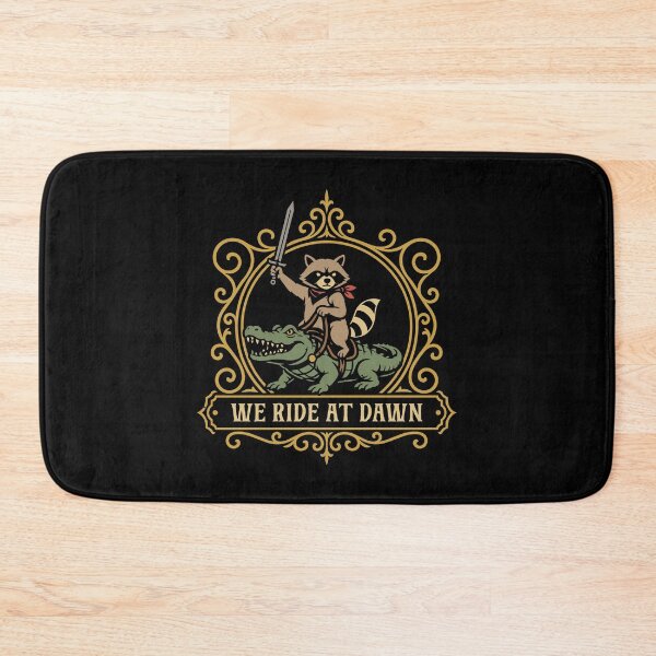 Item preview, Raccoon Crocodile We Ride at Dawn Funny Animals designed and sold by pixeptional.