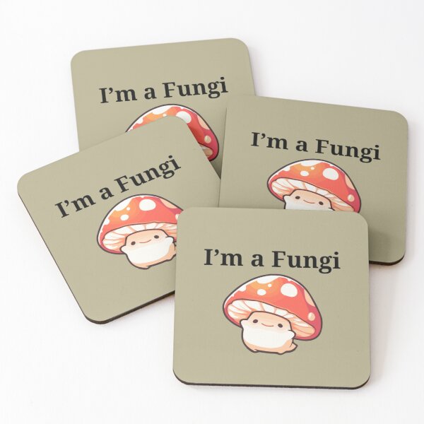 Item preview, Kawaii I'm a Fungi- Cute Mushroom Character Pun   designed and sold by ShaderShirts.