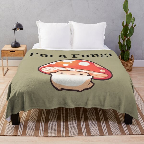 Item preview, Kawaii I'm a Fungi- Cute Mushroom Character Pun designed and sold by ShaderShirts.