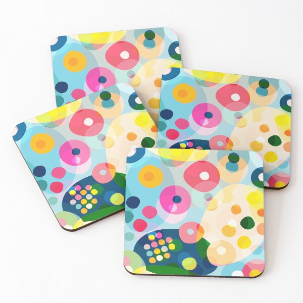 Item preview, Retro Abstract Overlapping Circles Pattern Colorful designed and sold by jttrends.