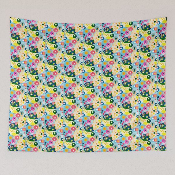 Item preview, Retro Abstract Overlapping Circles Pattern Colorful designed and sold by jttrends.