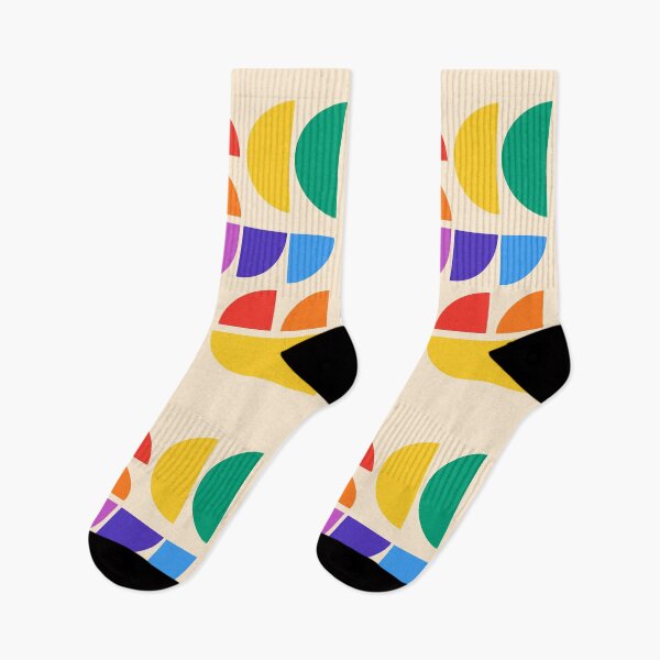 Item preview, Colorful Pride Rainbow Bauhaus Inspired Geometric Abstract Composition designed and sold by MaiZephyr.