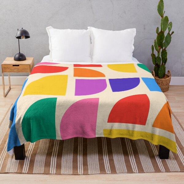 Item preview, Colorful Pride Rainbow Bauhaus Inspired Geometric Abstract Composition designed and sold by MaiZephyr.