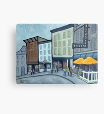 Orange Umbrellas Metal Print