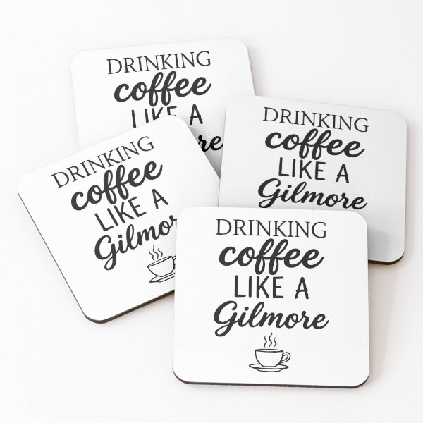 Item preview, Drink Like a Gilmore Funny Coffee Typography designed and sold by FlatInkStudio.