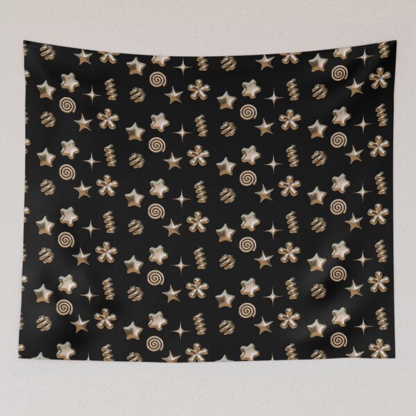 Item preview, Gold metallic stars, spirals, sparkle shapes designed and sold by ValeryFlame.
